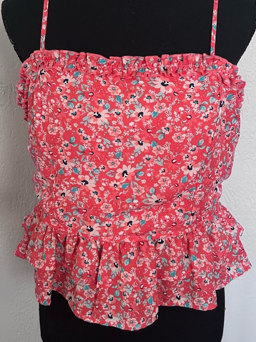 Trixxi Floral Peplum Tank